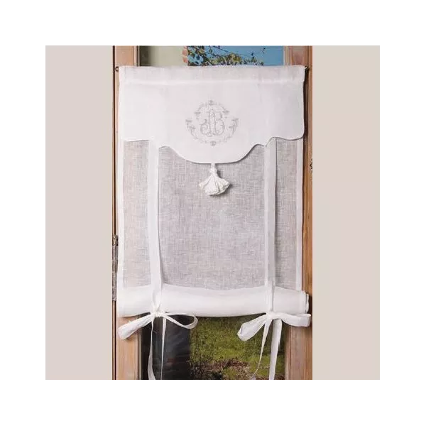 Store sur-mesure Brodé style ancien modèle Pétunia