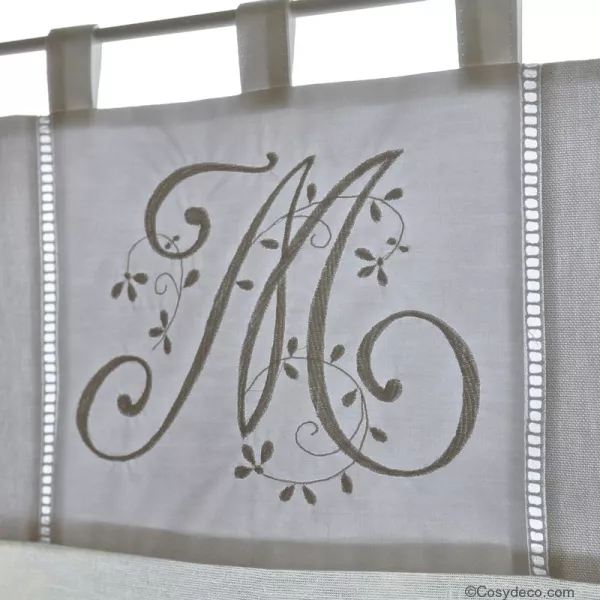 Brise-bise Monogramme au choix