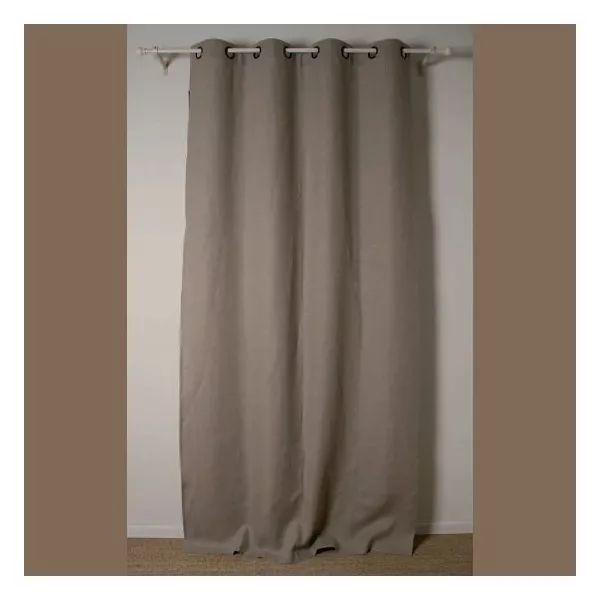 Long rideau Lin naturel confection sur-mesure