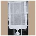 Brise-bise Lin Blanc Monogramme sur Mesure Marguerite