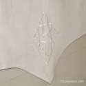 Grande Cantonnière sur-mesure Lin Blanc Décor Monogramme Années 30