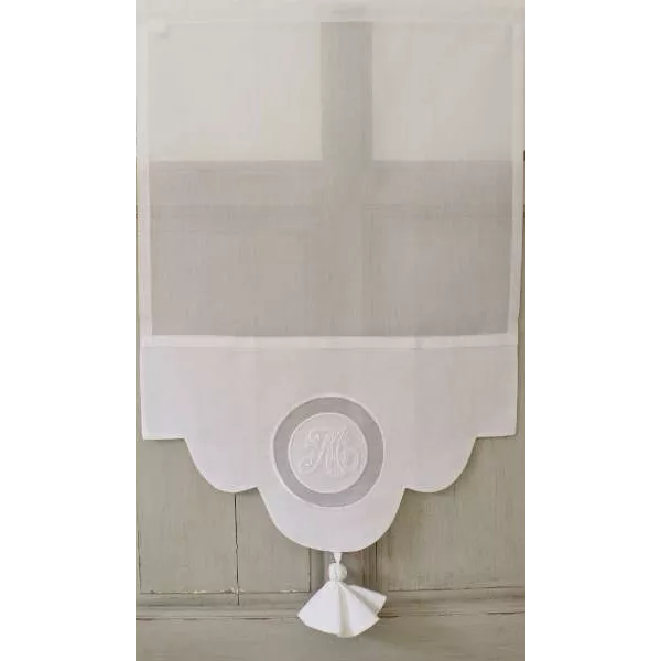 Brise-Bise Monogramme Romantique Sur-Mesure