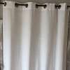 Rideau Lin Blanc Sur-mesure Oeillets