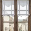 Store simple Blanc Feston Chic, Confection Sur-Mesure